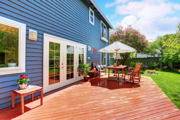 Blue Siding Installation in Marysville
